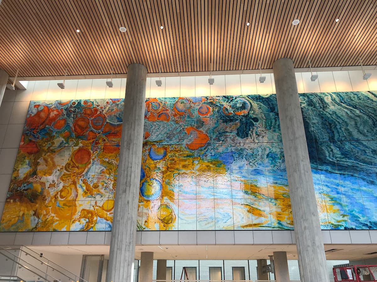 Lynn Basa's untitled artwork in the Multnomah County Central Courthouse