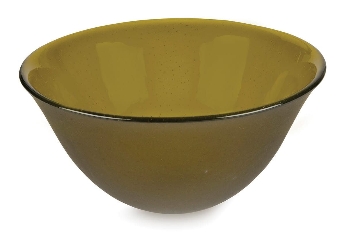 deep glass bowl